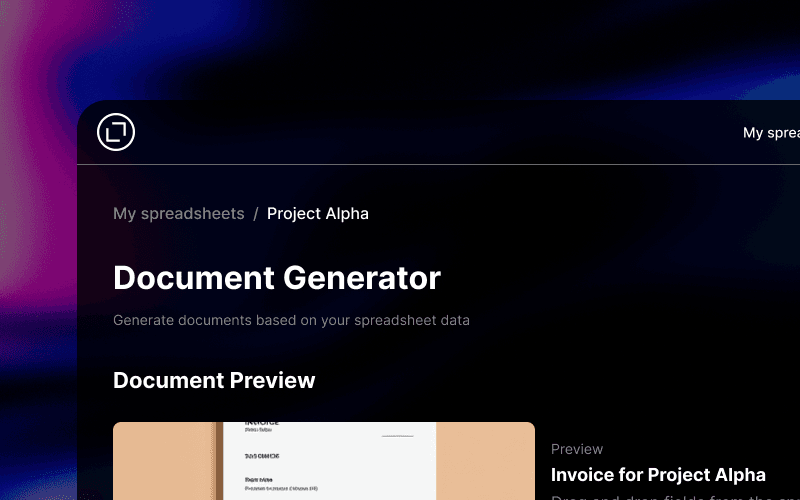 Generación automática de documentos