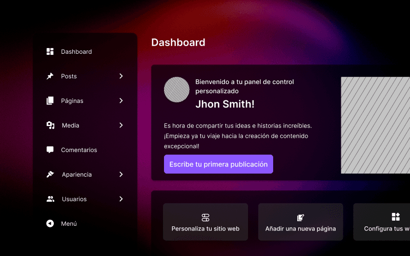 CMS para que tú edites el contenido